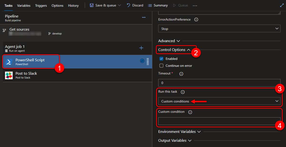 Custom Task Conditions In Azure Pipelines - BizStream